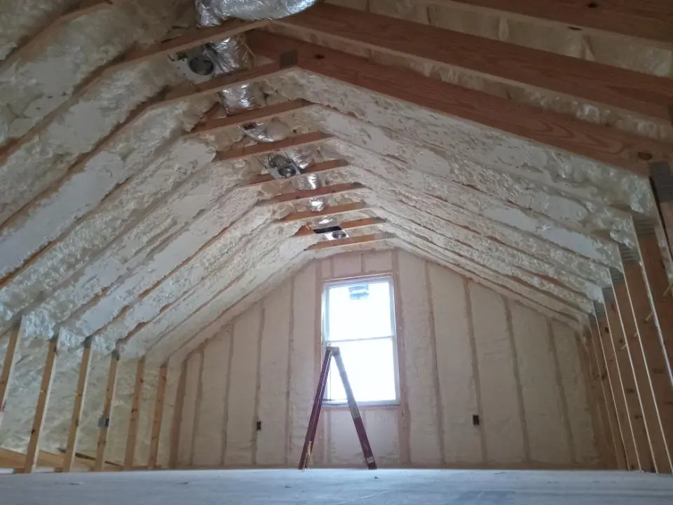 Spray foam roofing application for Crawl Space Insulation project in Heber